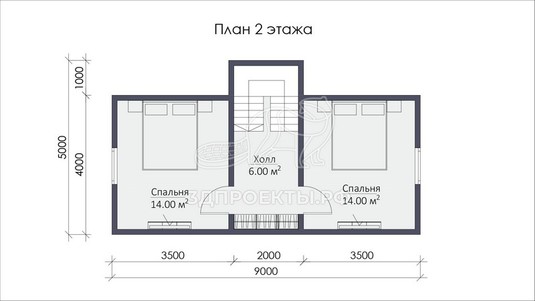 3d проект СП045 - планировка 2 этажа