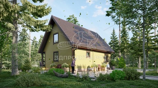 3d проект СП048 - вид сзади