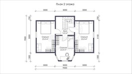 3d проект СП048 - планировка 2 этажа