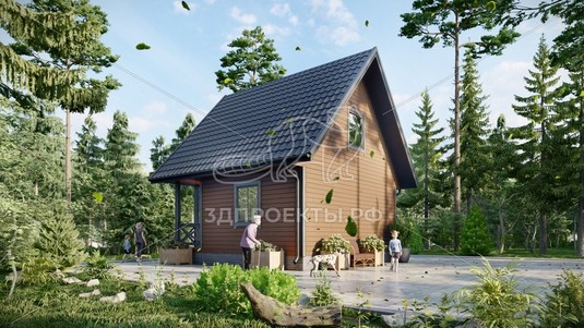 3d проект СП051 - вид сзади