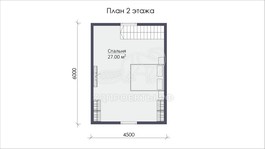 3d проект СП051 - планировка 2 этажа