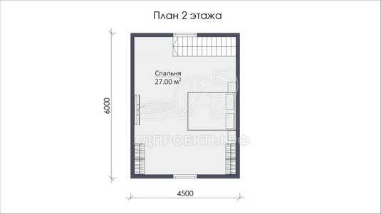 3d проект СП051 - планировка 2 этажа