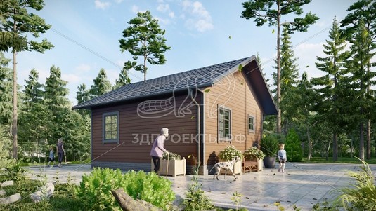 3d проект СП053 - вид сзади