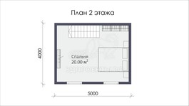 3d проект СП057 - планировка 2 этажа