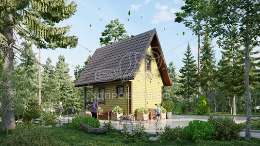 3d проект СП060 - вид сзади