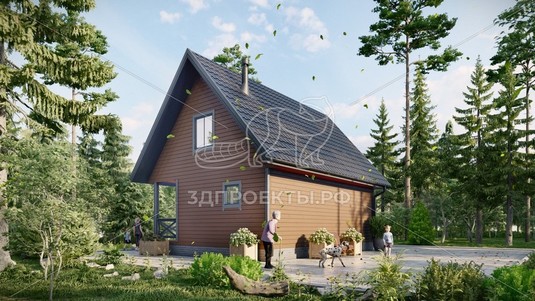 3d проект СП068 - вид сзади