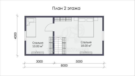 3d проект СП068 - планировка 2 этажа