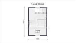 3d проект СП069 - планировка 2 этажа