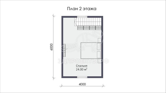 3d проект СП069 - планировка 2 этажа