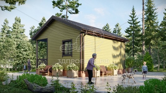 3d проект СП083 - вид сзади