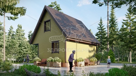 3d проект СП085 - вид сзади
