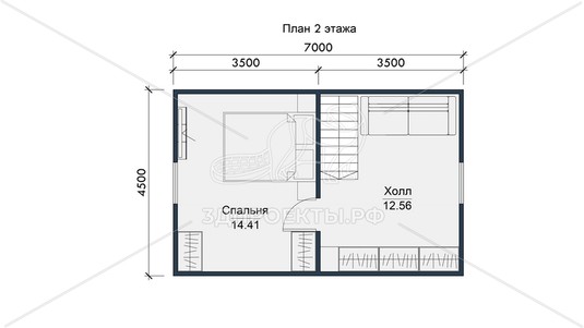 3d проект СП085 - планировка 2 этажа
