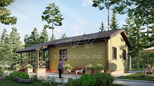 3d проект СП087 - вид сзади