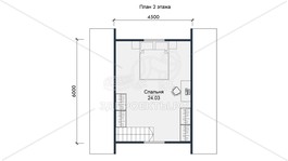 3d проект СП089 - планировка 2 этажа