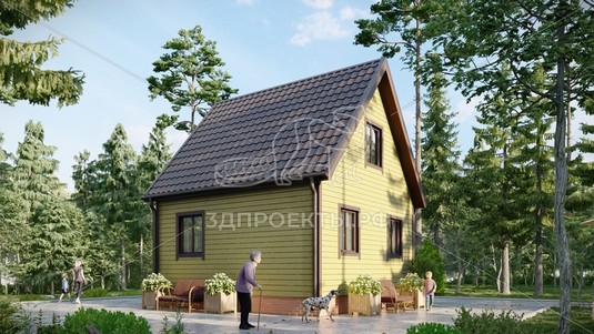 3d проект СП090 - вид сзади