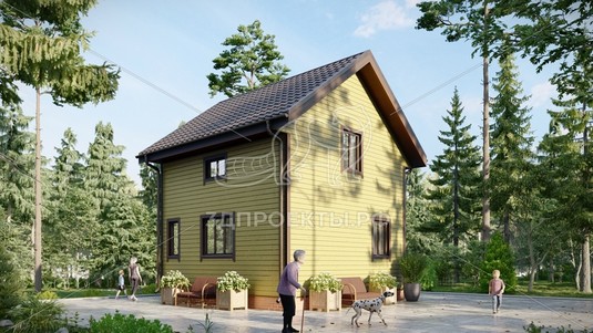 3d проект СП091 - вид сзади