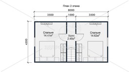 3d проект СП096 - планировка 2 этажа