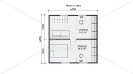 3d проект СП099 - планировка 2 этажа