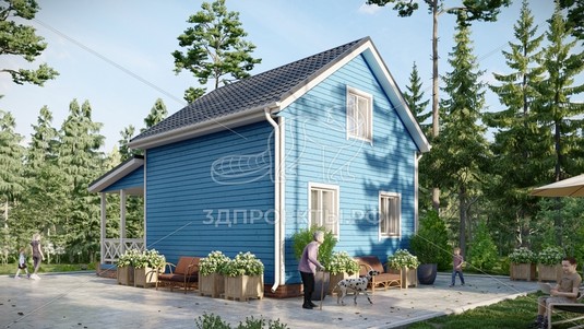 3d проект СП111 - вид сзади