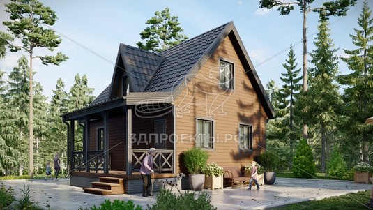 3d проект СП115 - вид сзади