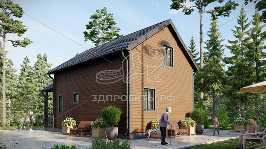 3d проект СП120 - вид сзади