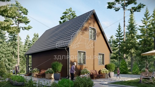 3d проект СП121 - вид сзади