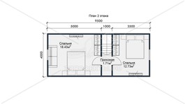 3d проект СП121 - планировка 2 этажа