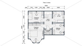 3d проект СП123 - планировка 2 этажа