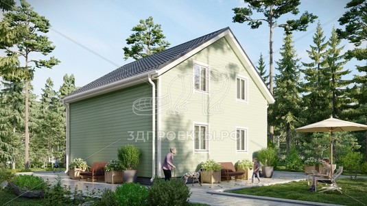 3d проект СП124 - вид сзади