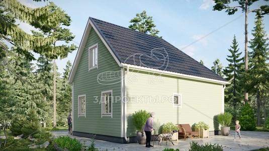 3d проект СП129 - вид сзади