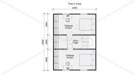 3d проект СП130 - планировка 2 этажа