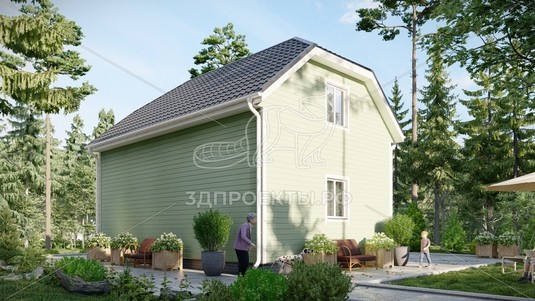 3d проект СП132 - вид сзади