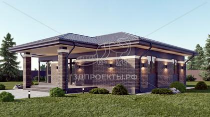 Готовый 3d проект СC002 - дом 13х10 - вид 8</div>
