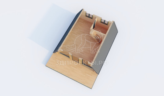 3d-планировка 1 этажа